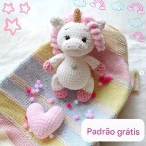 Receita de amigurumi gratuito - Unicórnio