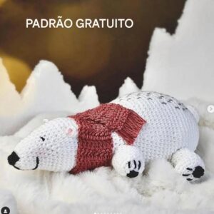 Receita de amigurumi gratuita - Urso Polar