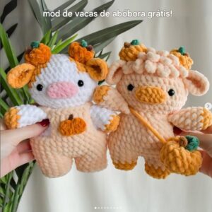 Receita de amigurumi gratuita - Vaquinhas