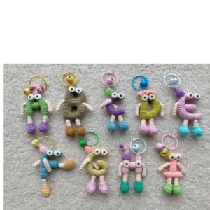 Receita de amigurumi em PDF - Alfabeto