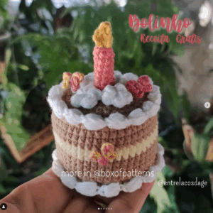 Receita de amigurumi gratuita - Bolinho