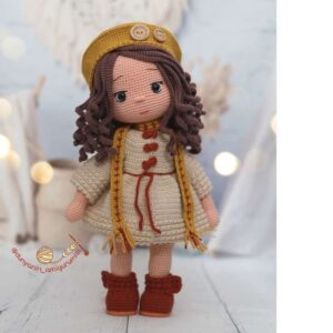 Receita de amigurumi em PDF - Boneca Valeria