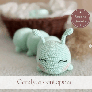 Receita de amigurumi gratuita - Candy, a Centopeia