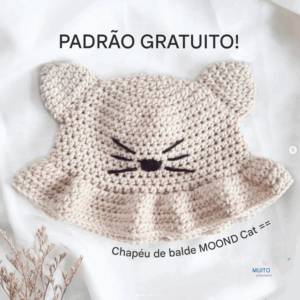 Receita de amigurumi gratuita - Chapeu de gato