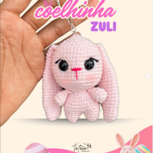 Receita de amigurumi gratuita - Coelhinha Zuli