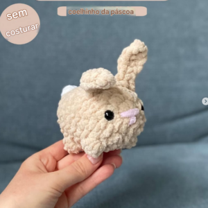 Receita de amigurumi gratuita - Coelhinho da Páscoa sem costura