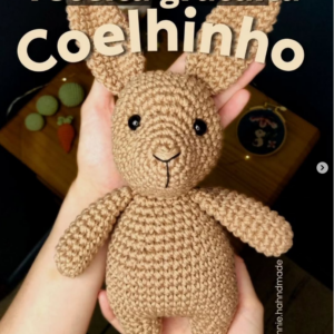 Receita de amigurumi gratuita - Coelhinho para iniciantes