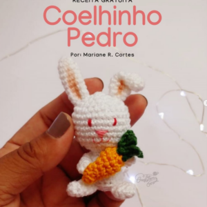 Receita de amigurumi gratuita - Coelho Pedro