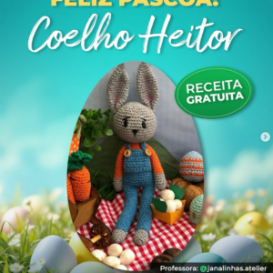 Receita de amigurumi gratuita - Coelho Heitor