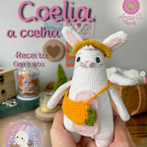 Receita de amigurumi gratuita -  Coelia