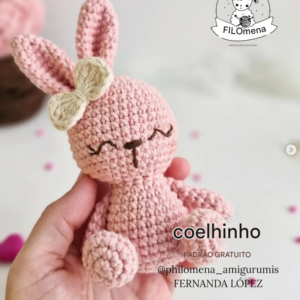 Receita de amigurumi gratuita - Coelhinha