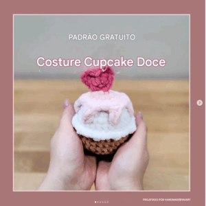 Receita de amigurumi gratuita - Cupcake