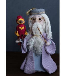 Receita de amigurumi em PDF - Dumbledore e a Fênix