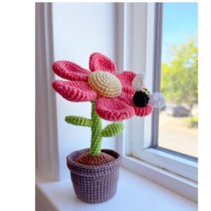 Receita de amigurumi em PDF - Flor