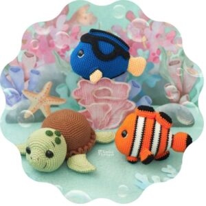 Receita de amigurumi em PDF - Fundo do Mar