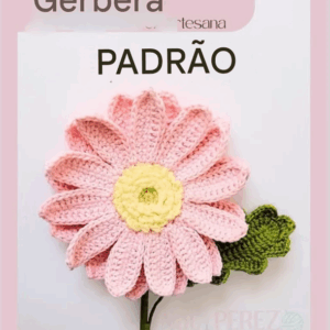 Receita de amigurumi gratuita - Gérbera