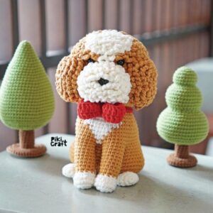 Receita de amigurumi em PDF - GoldenDoodle