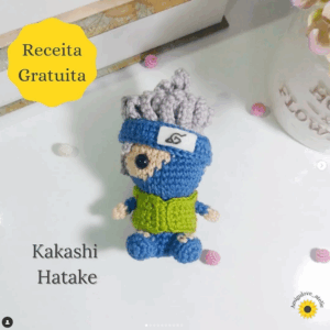 Receita de amigurumi gratuita - Kakashi Hataki