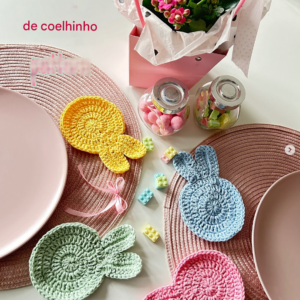 Receita de amigurumi gratuita - Porta copo Coelho