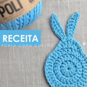 Receita de amigurumi gratuita - Porta Copo de Coelho