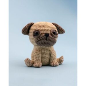 Receita de amigurumi em PDF - Camillo o Pug