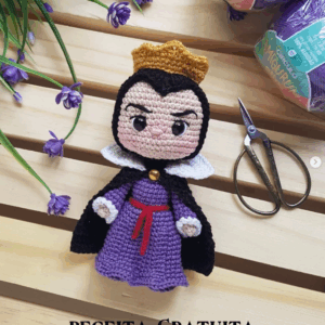 Receita de amigurumi gratuita - Rainha Má