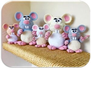 Receita de amigurumi em PDF - Ratos