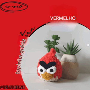 Receita de amigurumi gratuita- Red Angry Bird