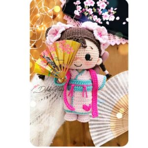 Receita de amigurumi em PDF - Boneca Sakuralla