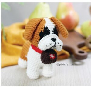 Receita de amigurumi em PDF - Hércules , o São Bernardo