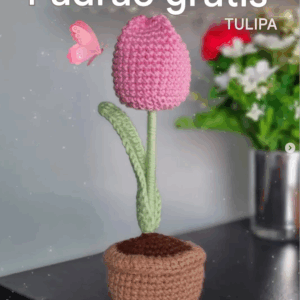 Receita de amigurumi gratuita - Tulipa