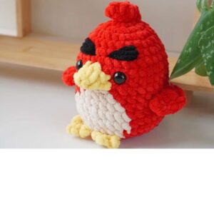 Receita de amigurumi em PDF - Angry Bird