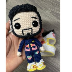 Receita de amigurumi em PDF - Checo Perez