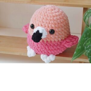 Receita de amigurumi em PDF - Flamingo