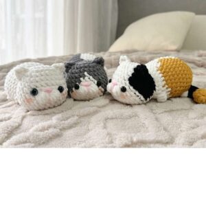 Receita de amigurumi em PDF - Gato Preguiçoso