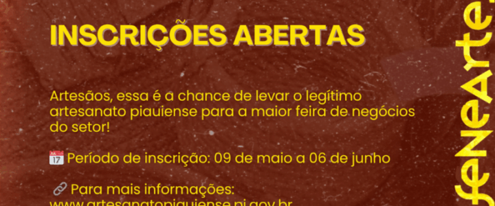 Inscrições para a 25ª Fenearte seguem abertas até sexta (6)