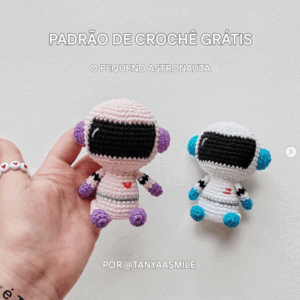 Receita de amigurumi gratuita - Astronauta