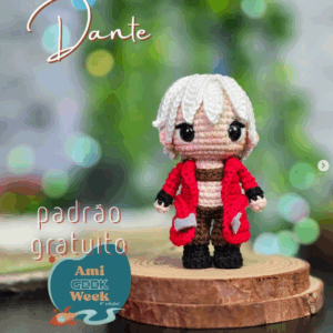 Receita de amigurumi gratuita - Dante - Devil May Cry