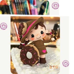 Receita de amigurumi em PDF - Boneca Donatella