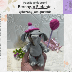 Receita de amigurumi gratuito - Berny o Elefante