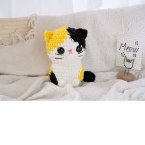 Receita de amigurumi em PDF - Gatinho Calico