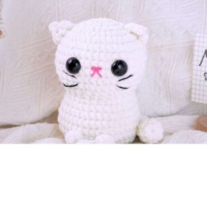 Receita de amigurumi em PDF - Gatinho Branco