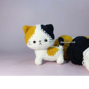 Receita de amigurumi em PDF - Calico Cat