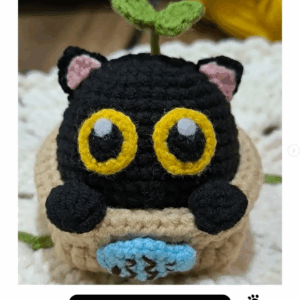 Receita de amigurumi gratuita - Gato preto