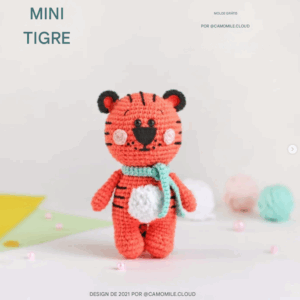 Receita de amigurumi gratuita - Mini Tigre