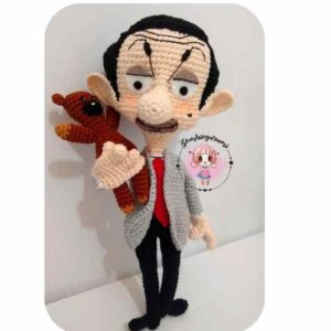 Receita de amigurumi em PDF - Mr Bean e Teddy