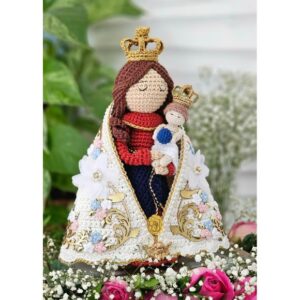 Receita de amigurumi em PDF - Nossa Senhora de Nazaré