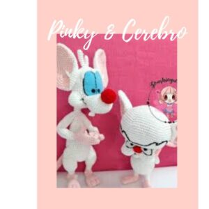 Receita de amigurumi em PDF - Pink e o Cérebro
