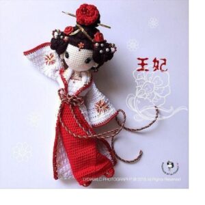 Receita de amigurumi em PDF - Gueixa