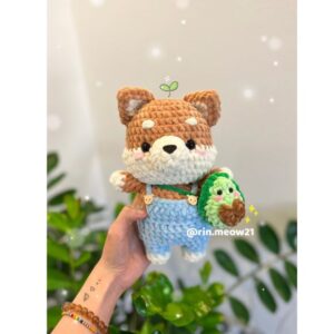 Receita de amigurumi em PDF - Shiba o Cachorro